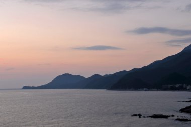 Shenzhen, guangdong dapeng Yarımadası da şehirde sabah deniz yangmeikeng