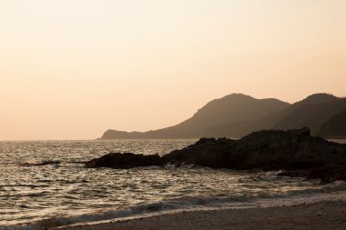 Dapeng Yarımadası, shenzhen, guangdong daya bay yangmeikeng Güney Osetya kasaba cazibe sabah Beach