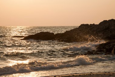 Dapeng Yarımadası, shenzhen, guangdong daya bay yangmeikeng Güney Osetya kasaba cazibe sabah Beach