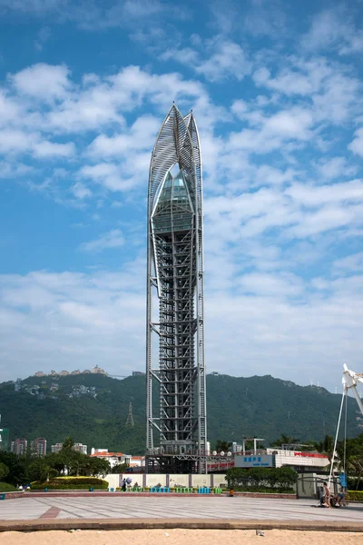 Shenzhen, Guangdong Provincia Dameisha Waterfront Park Tower — Foto de Stock