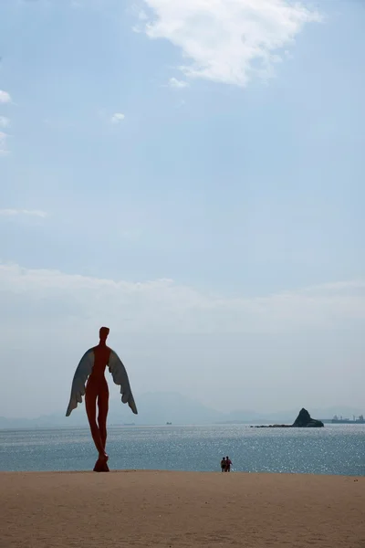 Provincie Guangdong, shenzhen meisha beach sochařství — Stock fotografie