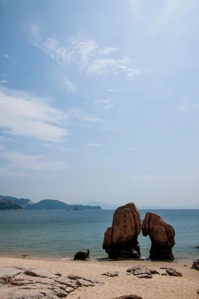 Shenzhen, guangdong provinsen dameisha waterfront park Guldkusten "forever" reef — Stockfoto