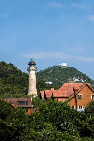 Shenzhen stad, guangdong provincie, Oost-dameisha vuurtoren — Stockfoto