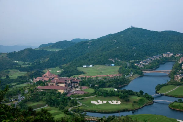 Shenzhen city, Guangdongprovinsen, east dameisha wind valley golfbana — Stockfoto