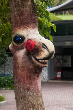 Shenzhen city, guangdong Eyaleti, Doğu dameisha çay ağacı Vadisi Interlaken Pazar boyalı at başı