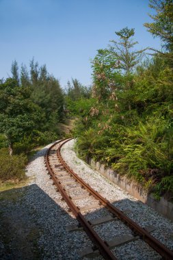 Shenzhen city, guangdong Eyaleti, Doğu dameisha çayı Vadisi orman tren demiryolu