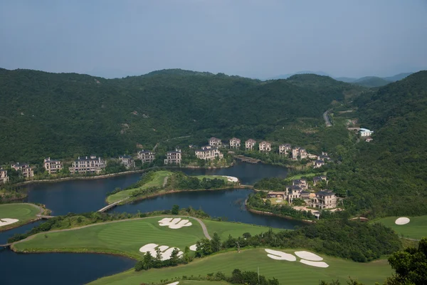 Shenzhen stad, guangdong provincie, Oost-de golfbaan van de vallei van de wind van dameisha — Stockfoto
