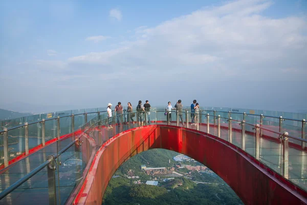 Miasta Shenzhen, w prowincji guangdong, wschód dameisha zwieńczeniem w kształcie litery u most — Zdjęcie stockowe