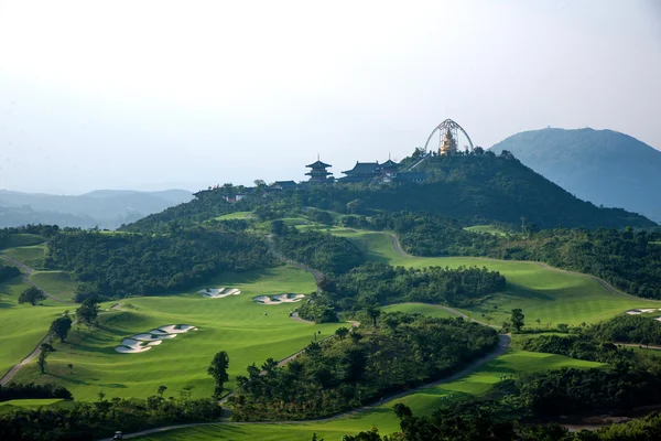 Shenzhen City, província de Guangdong, leste do vale do vento campo de golfe de Dameisha — Fotografia de Stock