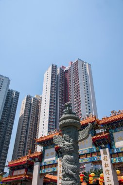 Kowloon, hong kong wong tai sin temple grup aşağıda