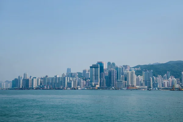 La baie de Victoria, Kowloon, Hong Kong — Photo