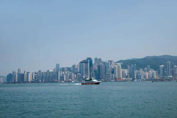 Victoria bay, kowloon, Hongkong — Stockfoto