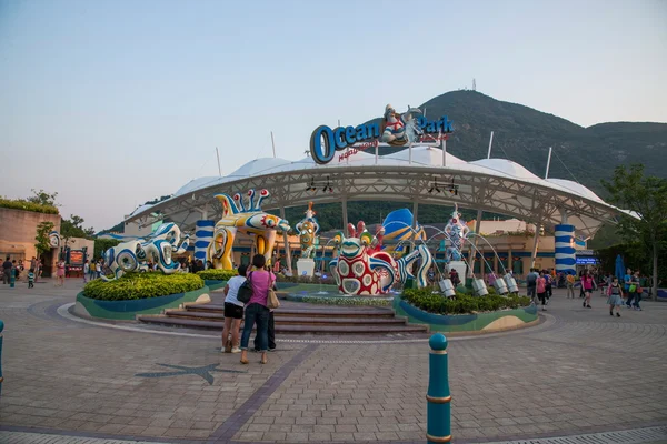 Hong kong ocean park okyanus plaza — Stok fotoğraf