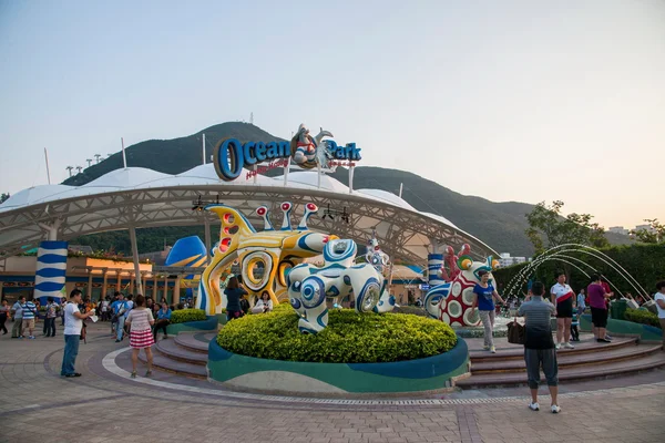 Hong kong ocean park okyanus plaza — Stok fotoğraf