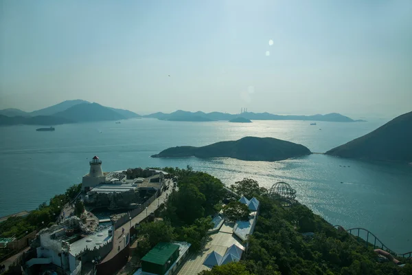 Ocean Park Hong Kong Ocean Park Tower Marine Park and overlooking the South China Sea on — Stock Photo, Image