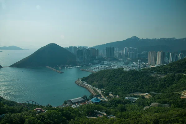 Ocean Park Hong Kong Ocean Park Tower Marine Park y con vistas al Mar del Sur de China en — Foto de Stock