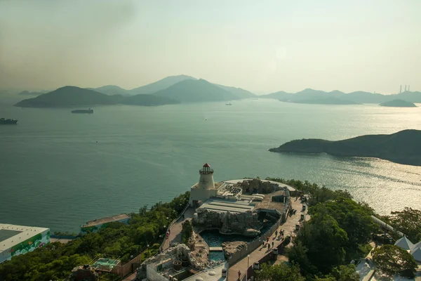 Ocean Park Hong Kong Ocean Park Tower Marine Park and overlooking the South China Sea on — Stock Photo, Image