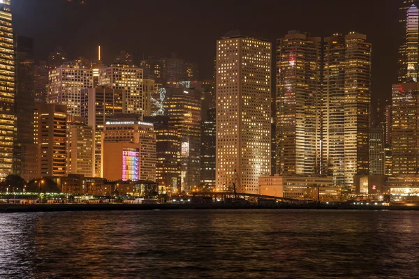 Hong Kong notte — Foto Stock