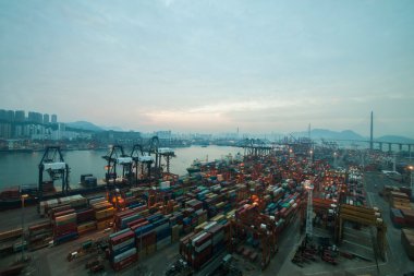 hong kong konteyner terminali Şafağı