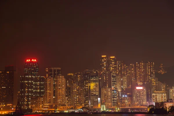 홍콩 야경 — 스톡 사진