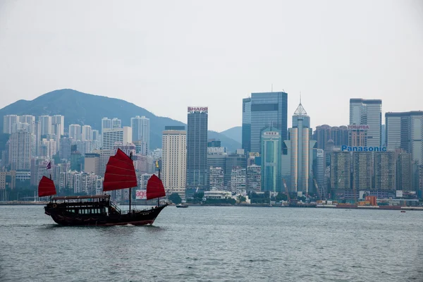 Victoria bay, kowloon, Hongkong — Stockfoto