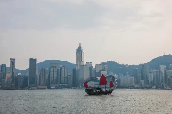 Victoria bay, kowloon, Hongkong — Stockfoto