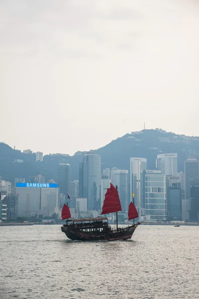 Victoria bay, kowloon, Hongkong — Stockfoto