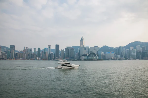 Victoria bay, kowloon, Hongkong — Stockfoto