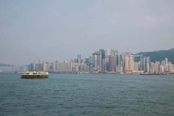 Victoria bay, kowloon, Hongkong — Stockfoto