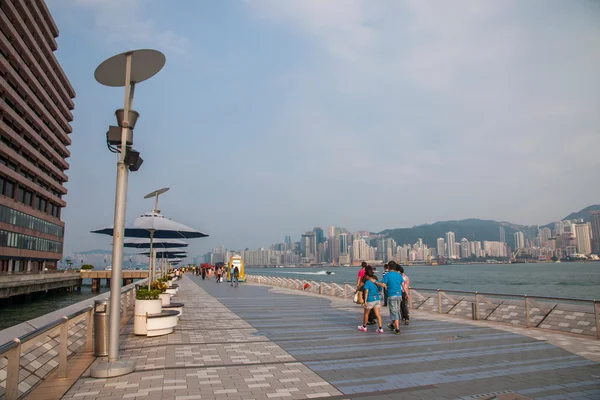 Victoria Bay, Kowloon, Hong Kong Avenue of Stars — Stock Photo, Image