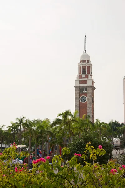 Tsim sha tsui, kowloon, hong kong victoria harbour — Stockfoto