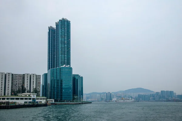 Victoria baai, kowloon, Hongkong — Stockfoto