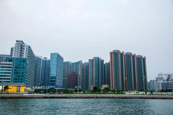 Victoria bay, kowloon, Hongkong — Stockfoto