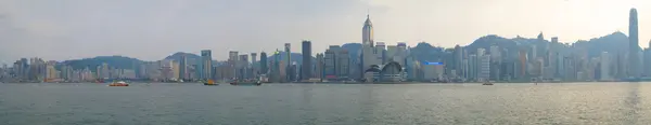 Панорама бухти, Вікторія Коулун, Гонконг — стокове фото