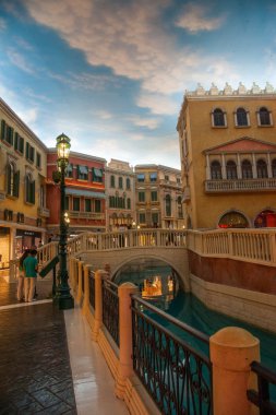 Venedik Makao ticari sokak brook Casino