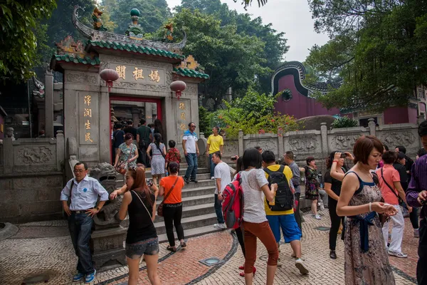 Macau'nın ünlü tarihi binalar "tapınaklar" — Stok fotoğraf