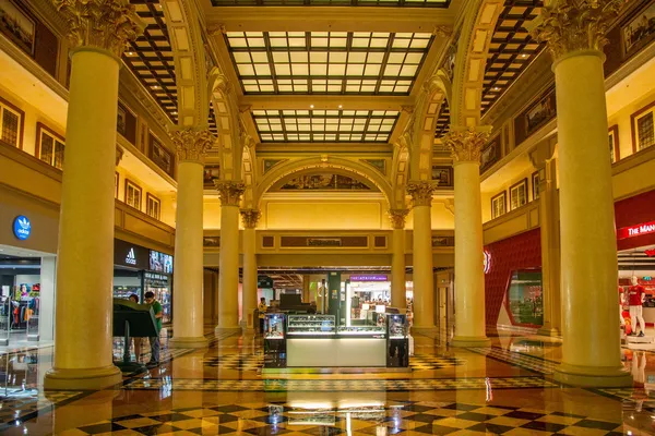 Casino em lojas especializadas Venetian Macau Commercial Street — Fotografia de Stock