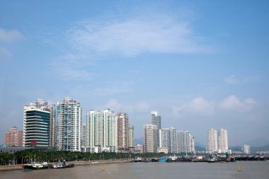 Zhuhai city, guangdong Eyaleti, orta sevgili vahşi kunduz Adası Körfez sahil sweetland