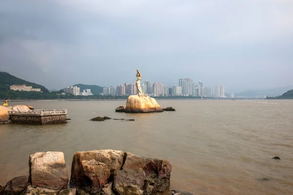 Zhuhai City, Guangdong Eyaleti, orta sevgilisi beach 