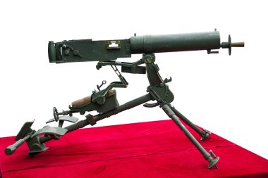 Republic of 21 Arsenal in 1935, the production of imitation Germany ---- twenty-four type 7.92mm Maxim machine guns clipart