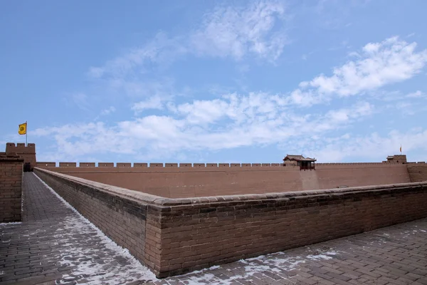 Ming große Mauer jiayuguan Stadt, gansu Kopf — Stockfoto