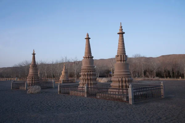 Dunhuang mogao-grotten pagode — Stockfoto