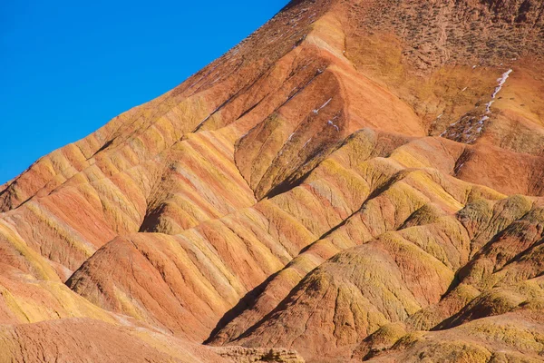 張掖 danxia 地形の驚異の国立ジオパーク — ストック写真