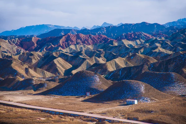 Zhangye danxia landvorm wonderen nationale geopark — Stockfoto