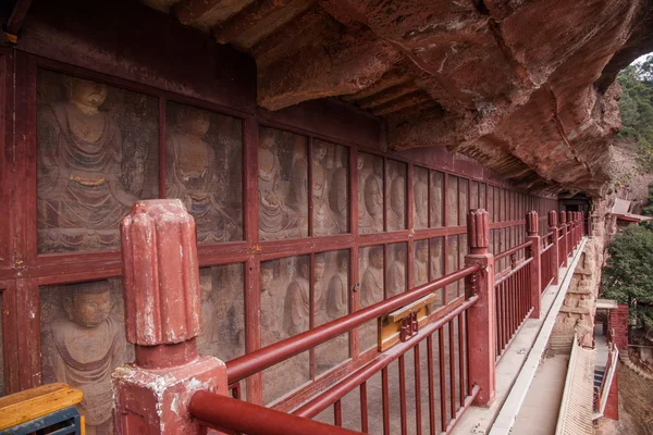 Tianshui maiji bergsklippor på konstskatterna — Stockfoto