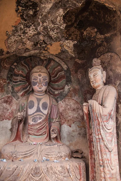 Tianshui maiji dağ Buda mağara chilbulbong — Stok fotoğraf