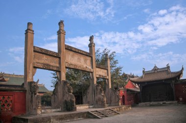 Leshan şehir, sichuan qianwei ling XING kapısı shihfang qianwei Konfüçyüsçü Tapınağı