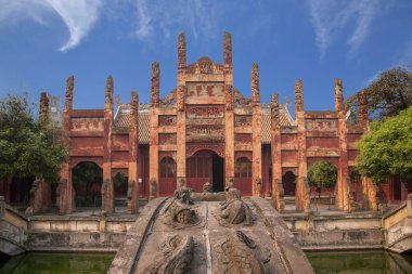 Fushun fushun county, sichuan Eyaleti, Konfüçyüsçü Tapınağı kafes kapı