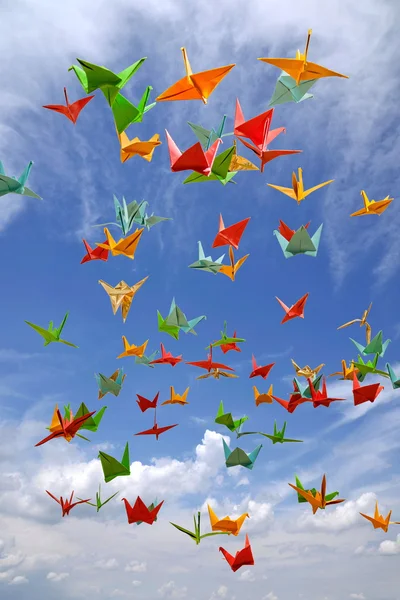 Paper cranes — Stock Photo, Image