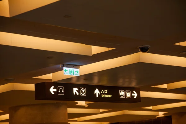 Дах Національного Палацу-Музей в Тайбеї, Тайвань індикації знаки — стокове фото